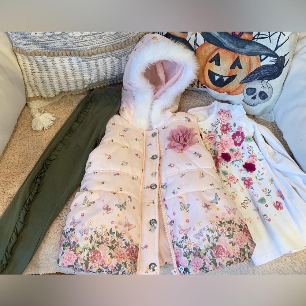 Floral Set with Vest